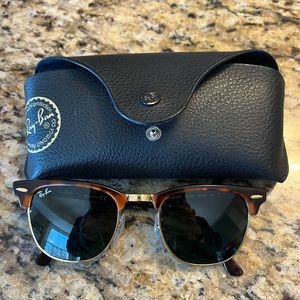 Ray-ban RB3016 W0366 Clubmaster Sunglasses, Tortoise frame